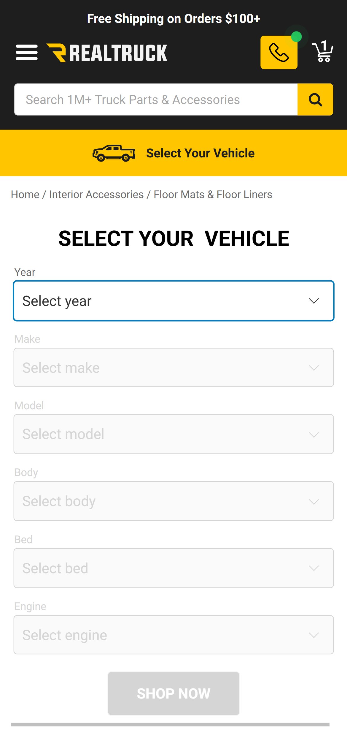 RealTruck — Mobile